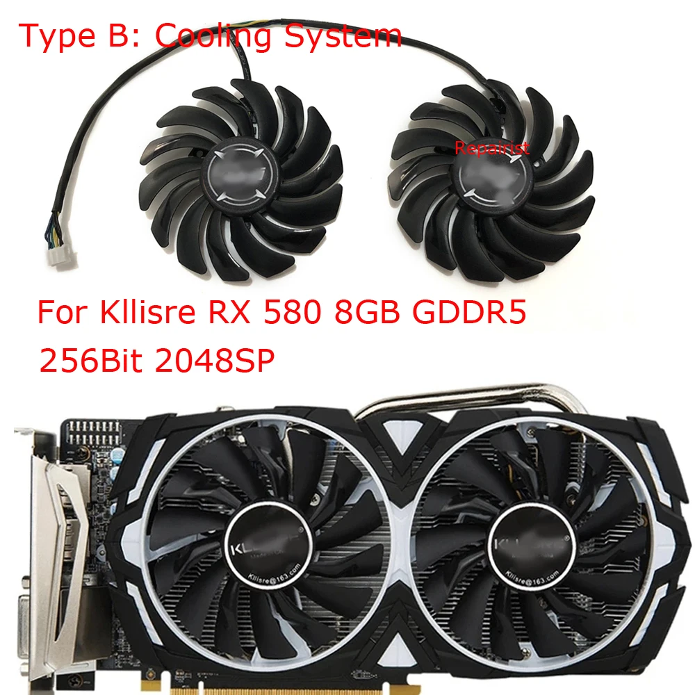 مروحة2 *, T129215SU,VGA GPU Co - مراجعة Rx 580 8Gb 2048Sp Gpu وسعره